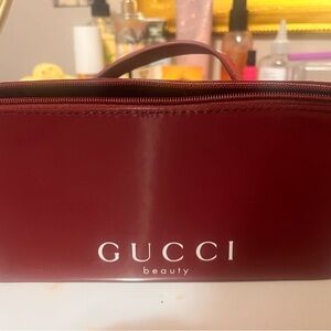 Gucci Burgundy Beauty Pouch